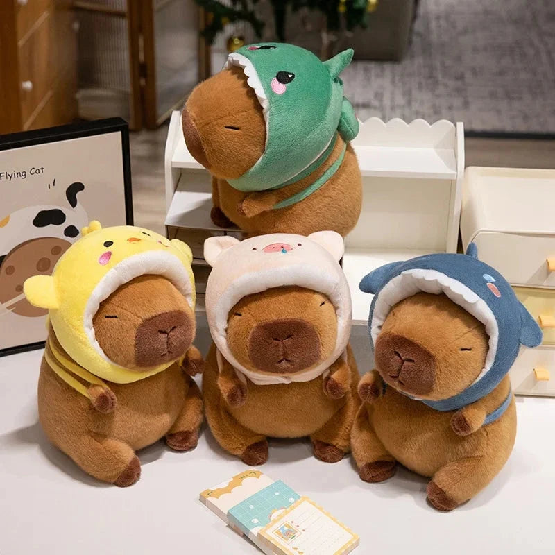 Capybara Animal Cosplay Hat Plushies — image 2