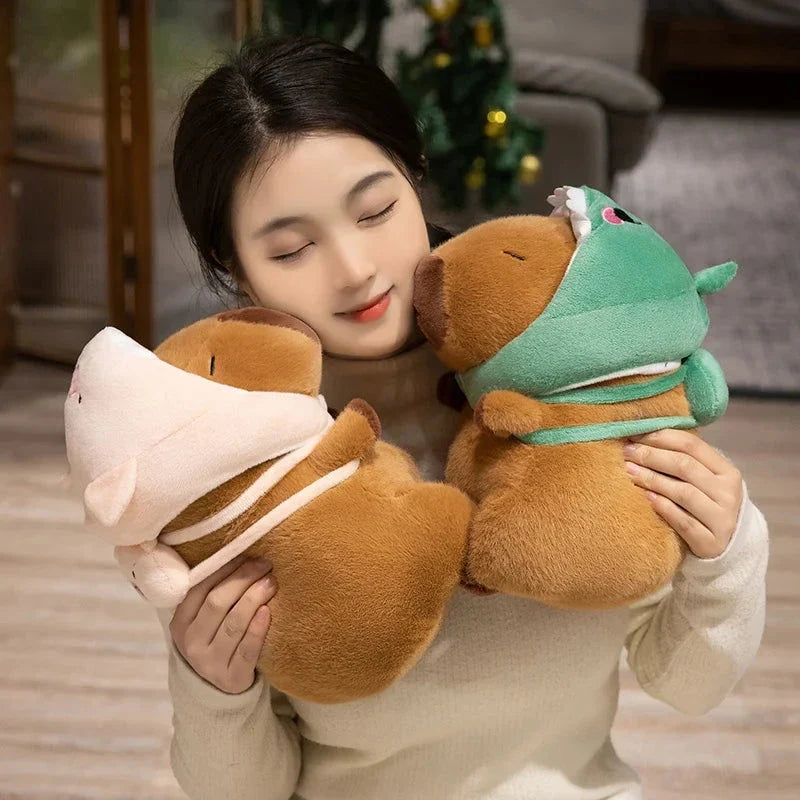 Capybara Animal Cosplay Hat Plushies — image 4