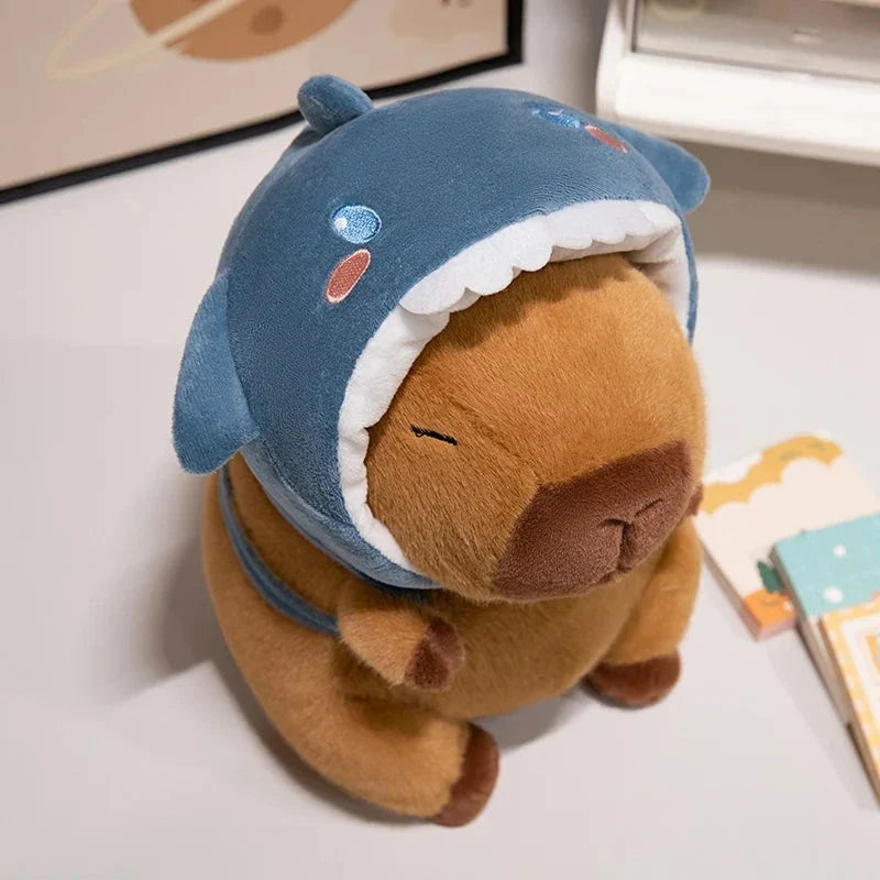 Capybara Animal Cosplay Hat Plushies — image 1