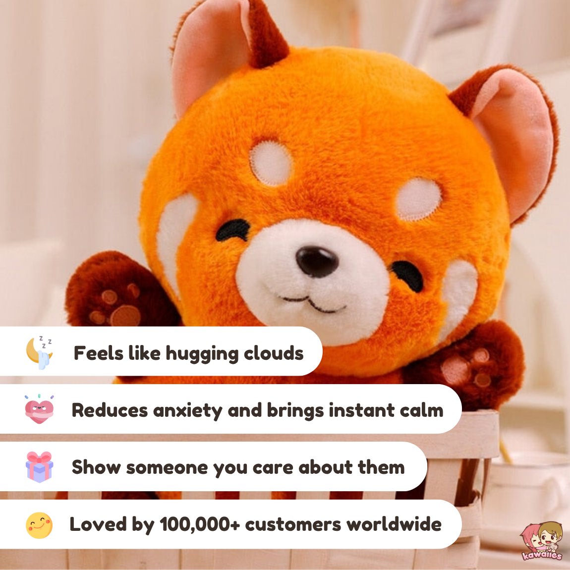 Chai the Kawaii Red Panda Plushie — image 5