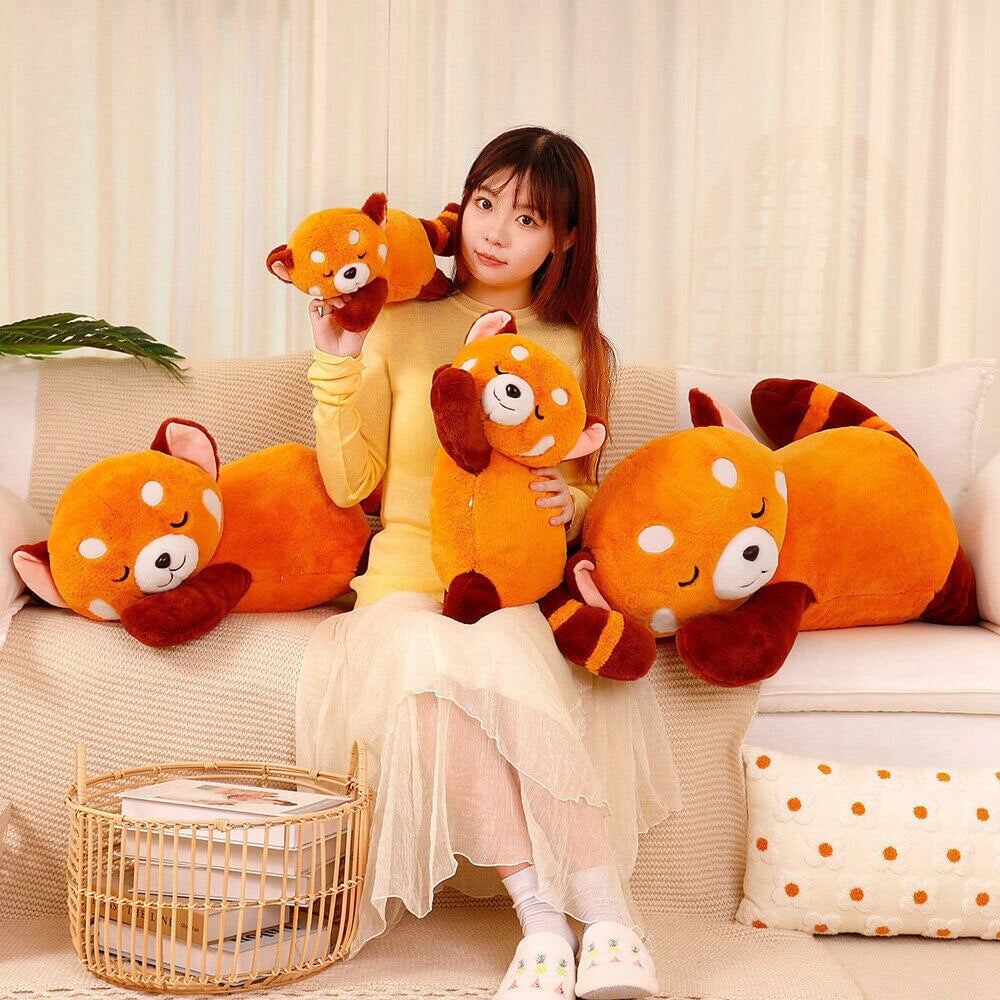 Chai the Sleeping Red Panda Plushie — image 10