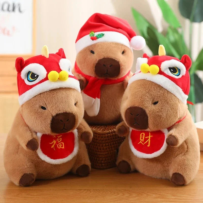 Christmas New Year Baby Capybara Plushies — image 1