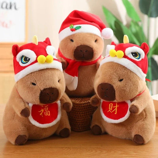 Christmas New Year Baby Capybara Plushies — image 1