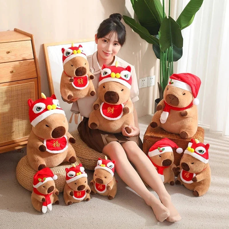 Christmas New Year Baby Capybara Plushies — image 6