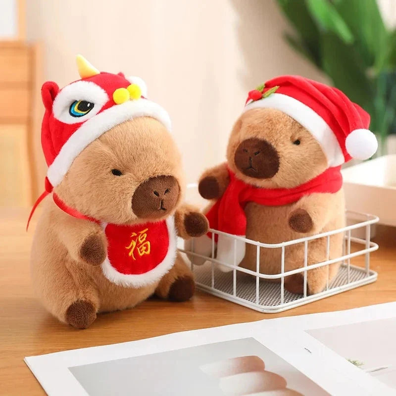Christmas New Year Baby Capybara Plushies — image 4