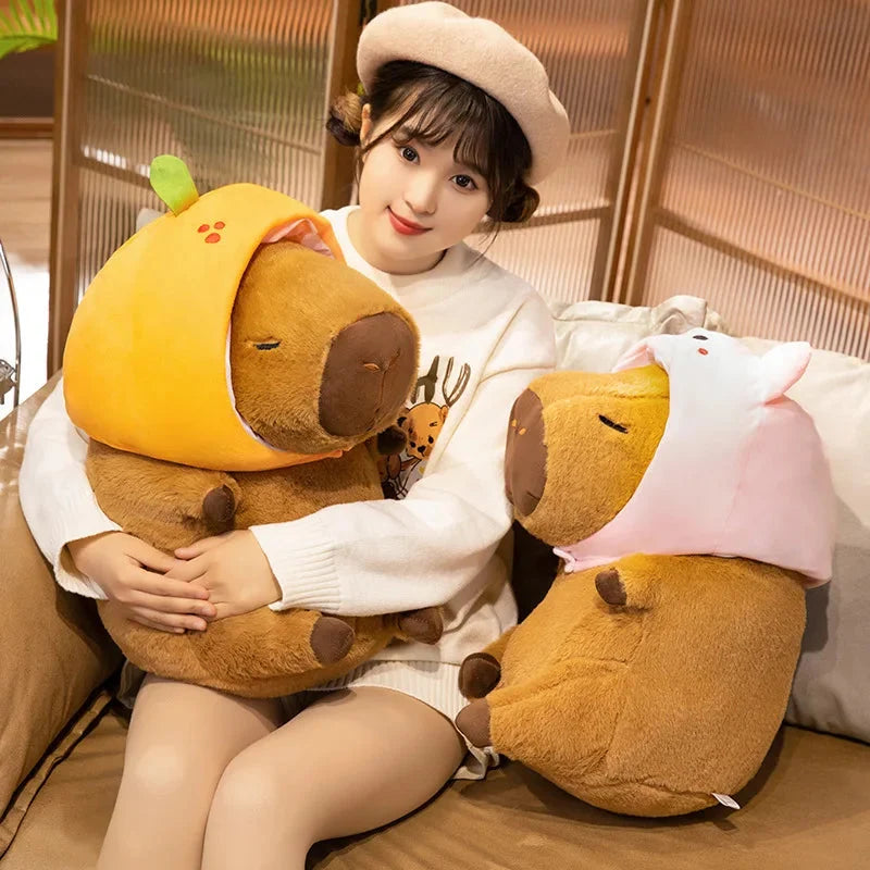 Chunky Kawaii Capybara Plush with Hat — image 9