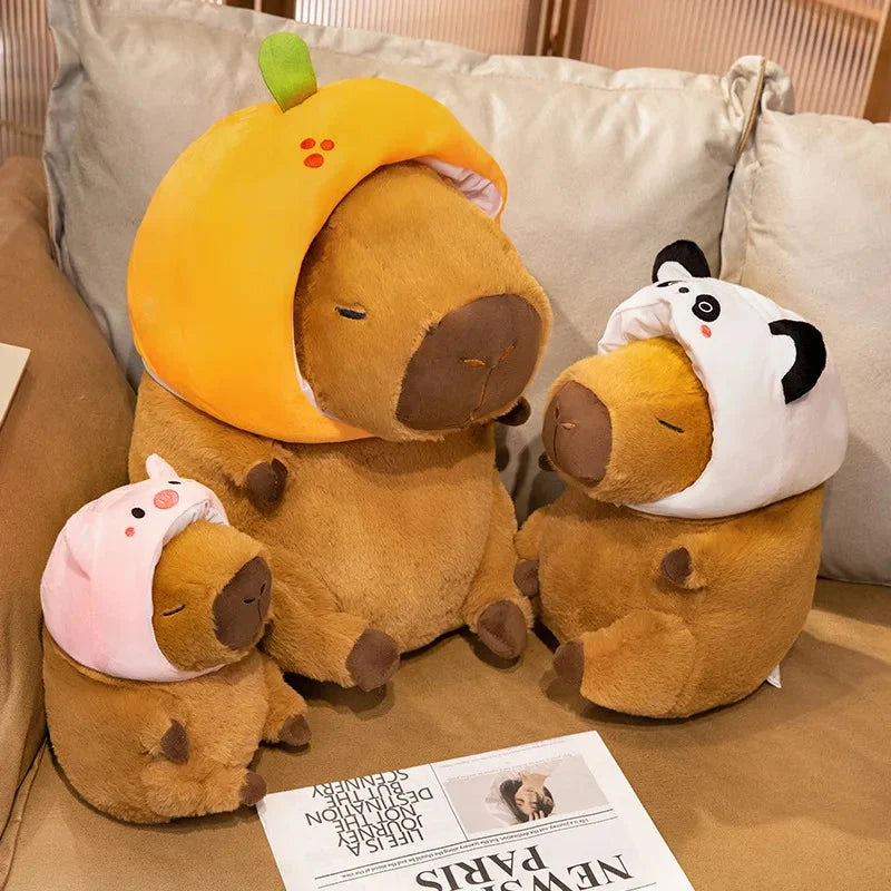 Chunky Kawaii Capybara Plush with Hat — image 2