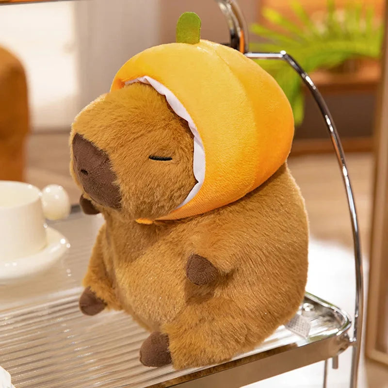 Chunky Kawaii Capybara Plush with Hat — image 5