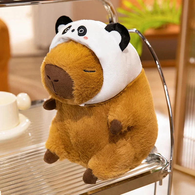 Chunky Kawaii Capybara Plush with Hat — image 1
