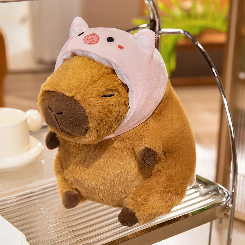 Chunky Kawaii Capybara Plush with Hat — image 3