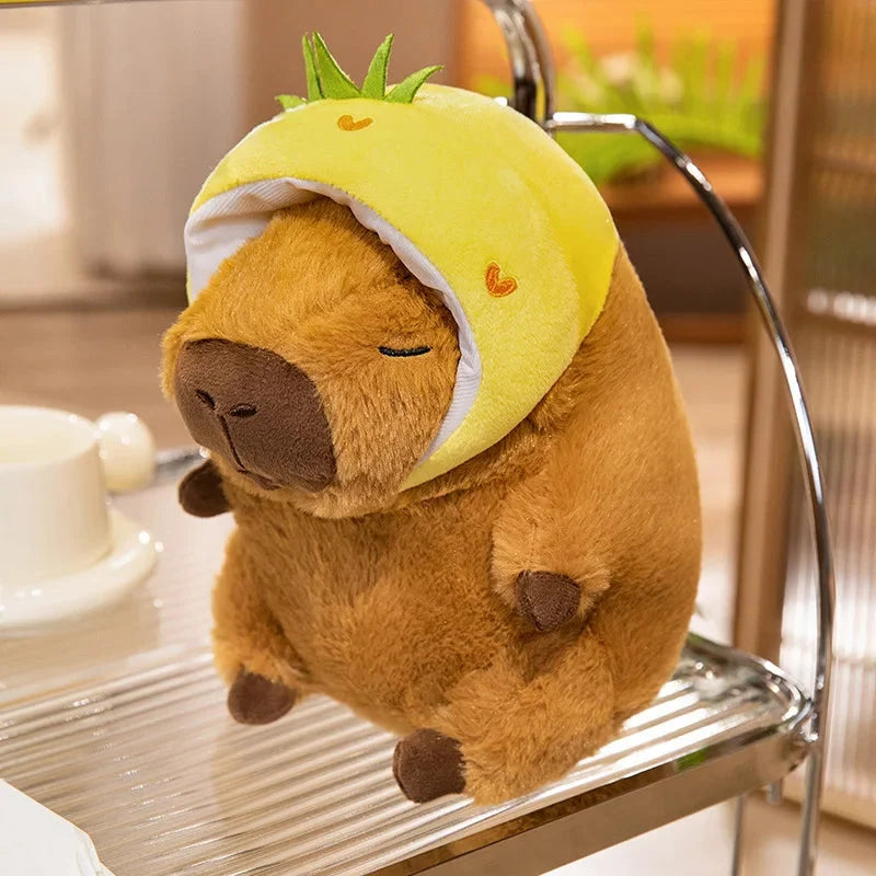 Chunky Kawaii Capybara Plush with Hat — image 4