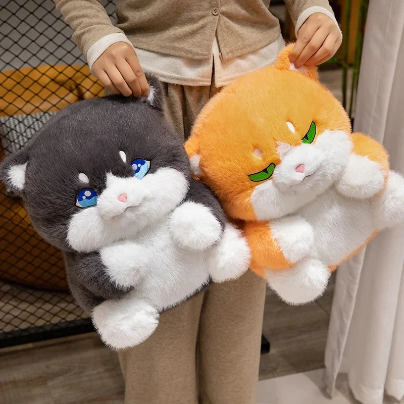 Cute Chubby Gray Ginger Cat Plushies — image 2