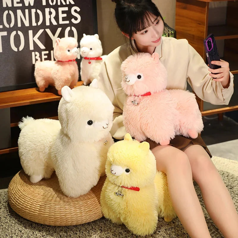 Fluffy Alpaca Llama Plushies with Bell — image 5