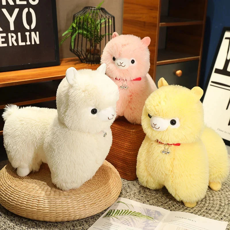 Fluffy Alpaca Llama Plushies with Bell — image 2