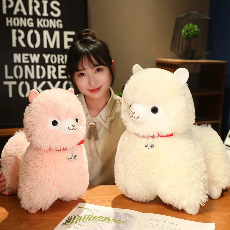 Fluffy Alpaca Llama Plushies with Bell — image 4