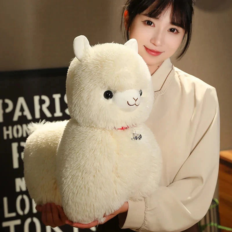 Fluffy Alpaca Llama Plushies with Bell — image 3