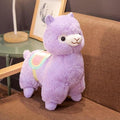 Kawaii Pink Purple White Fluffy Alpaca Plushie Collection — image 1