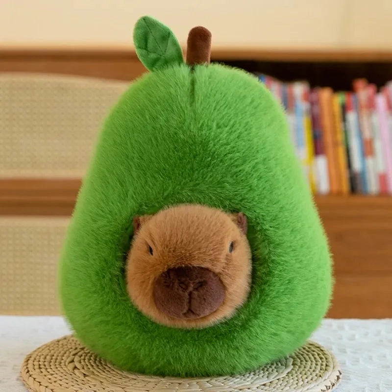 Fluffy Avocado Capybara Plushie — image 1