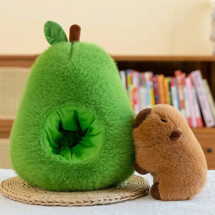 Fluffy Avocado Capybara Plushie — image 4