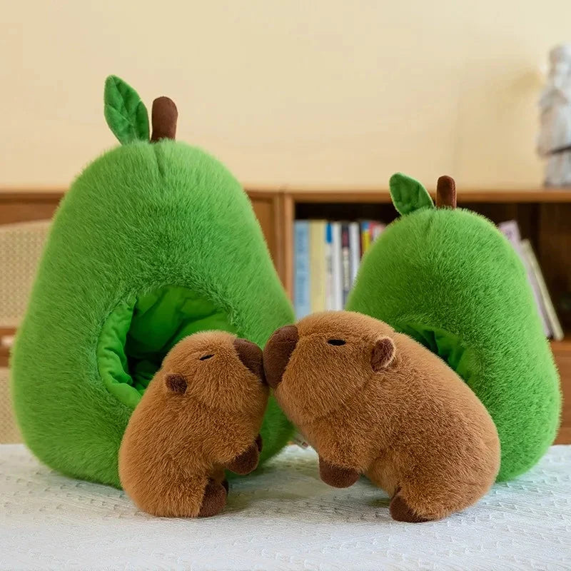 Fluffy Avocado Capybara Plushie — image 3