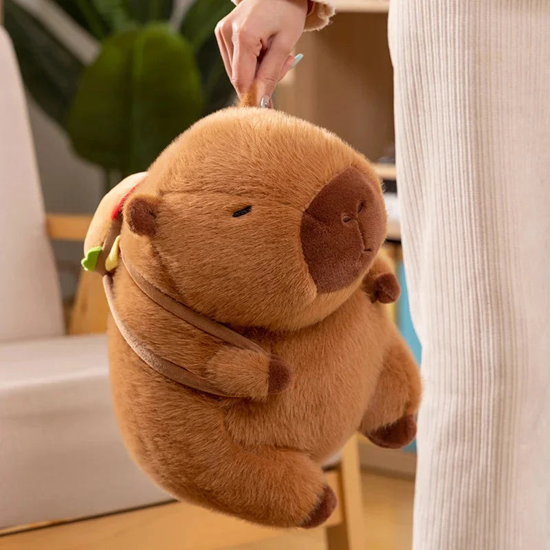 Fluffy Capybara Burger Bag Plushies — image 2