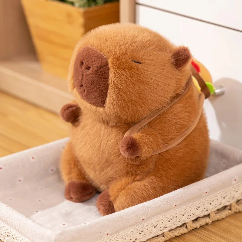Fluffy Capybara Burger Bag Plushies — image 3