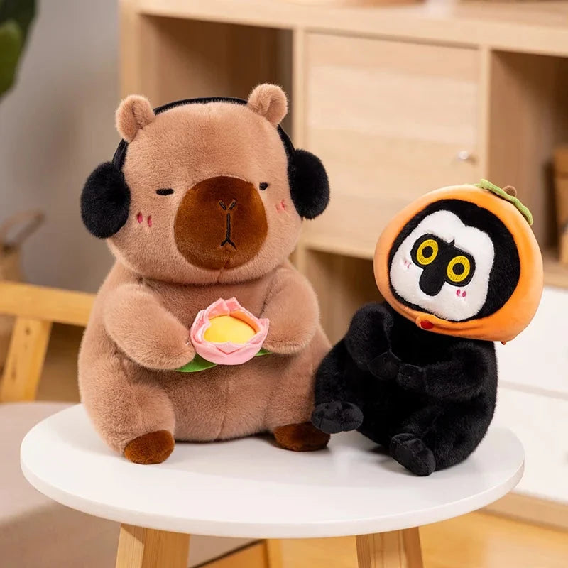 Fluffy Capybara & Monkey Plushie Pals — image 4