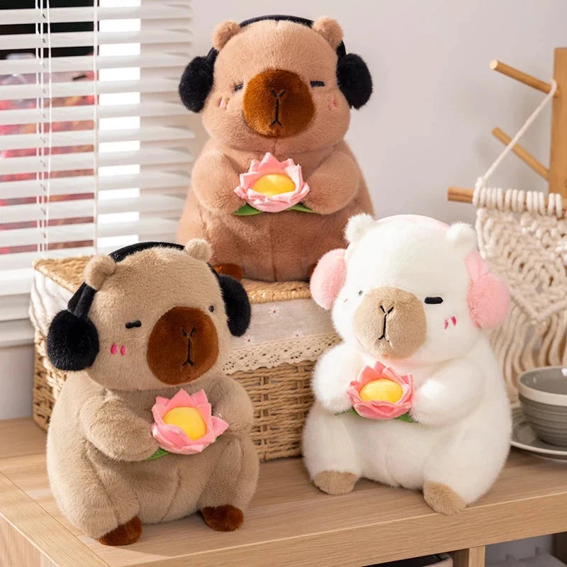 Fluffy Capybara & Monkey Plushie Pals — image 2