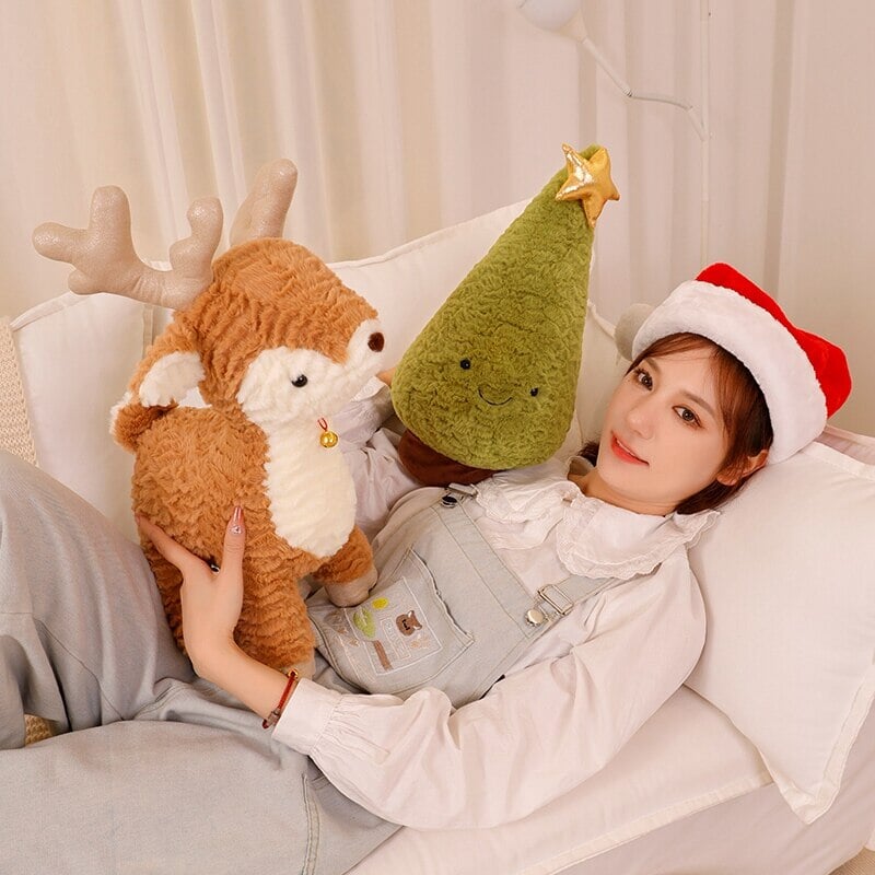 Fluffy Christmas Tree Reindeer Plushie — image 14