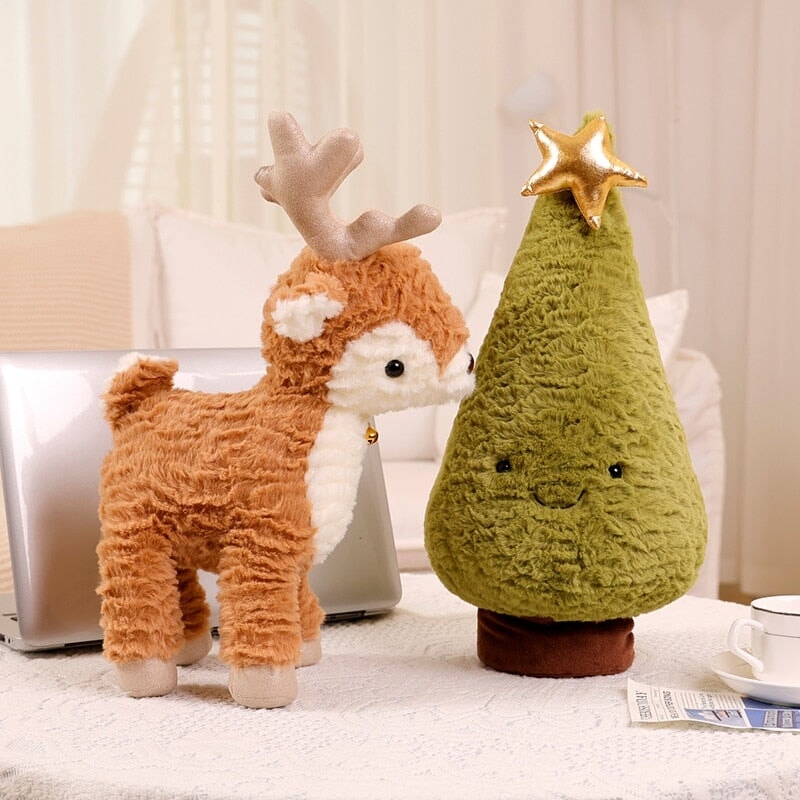Fluffy Christmas Tree Reindeer Plushie — image 2