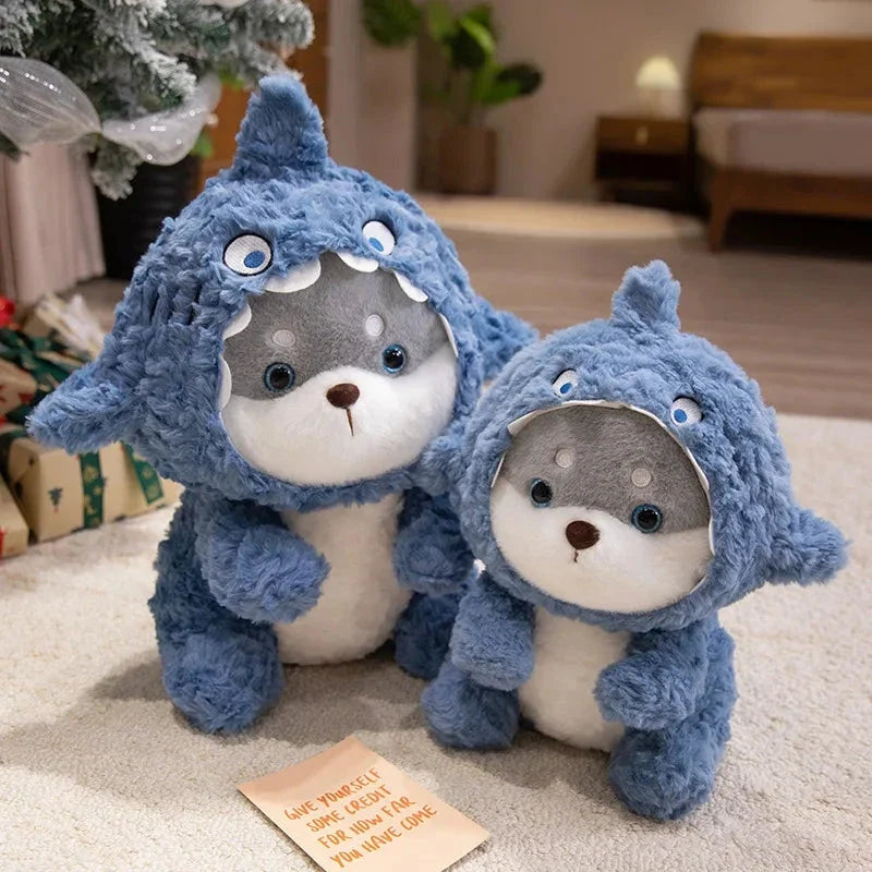 Fluffy Dog & Cat in Shark Outfit Plushie — image 16