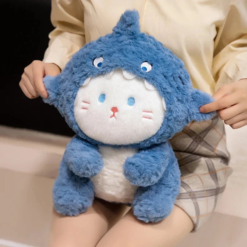 Fluffy Dog & Cat in Shark Outfit Plushie — image 10