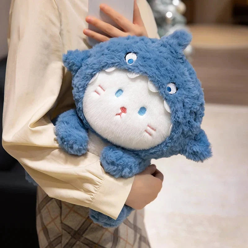 Fluffy Dog & Cat in Shark Outfit Plushie — image 8