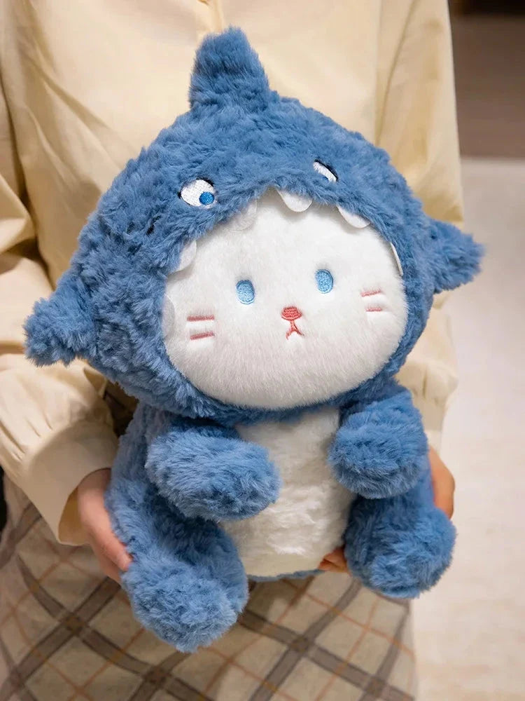 Fluffy Dog & Cat in Shark Outfit Plushie — image 9
