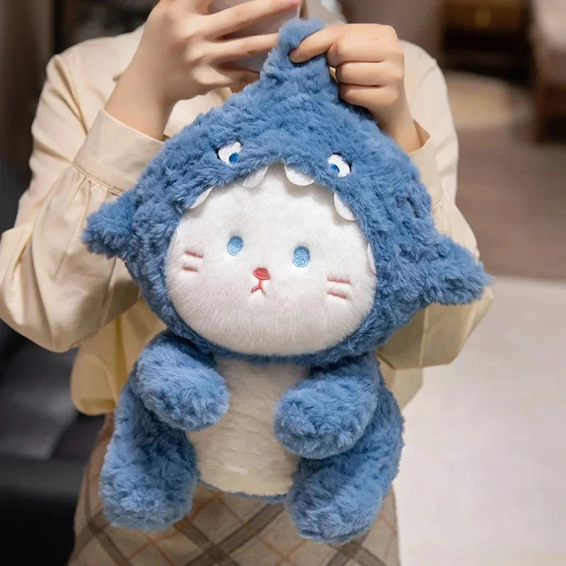Fluffy Dog & Cat in Shark Outfit Plushie — image 12