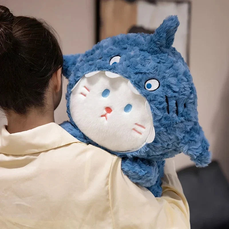 Fluffy Dog & Cat in Shark Outfit Plushie — image 14