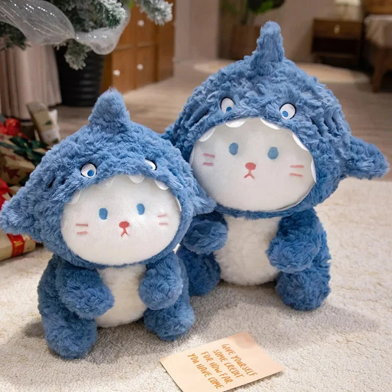 Fluffy Dog & Cat in Shark Outfit Plushie — image 7
