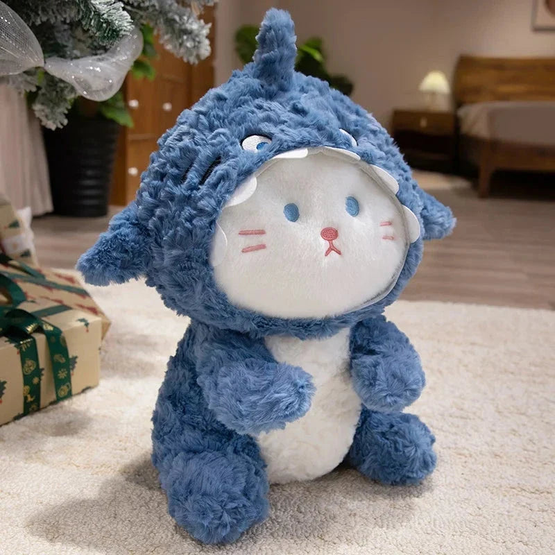 Fluffy Dog & Cat in Shark Outfit Plushie — image 19