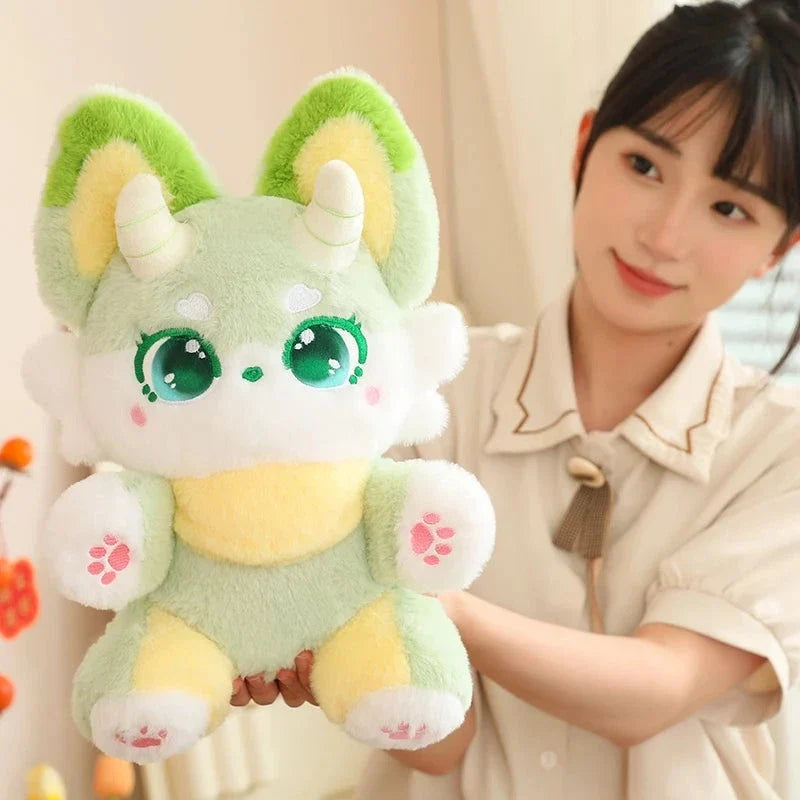 Fluffy Dreamy Horned Fox Plushies — image 7