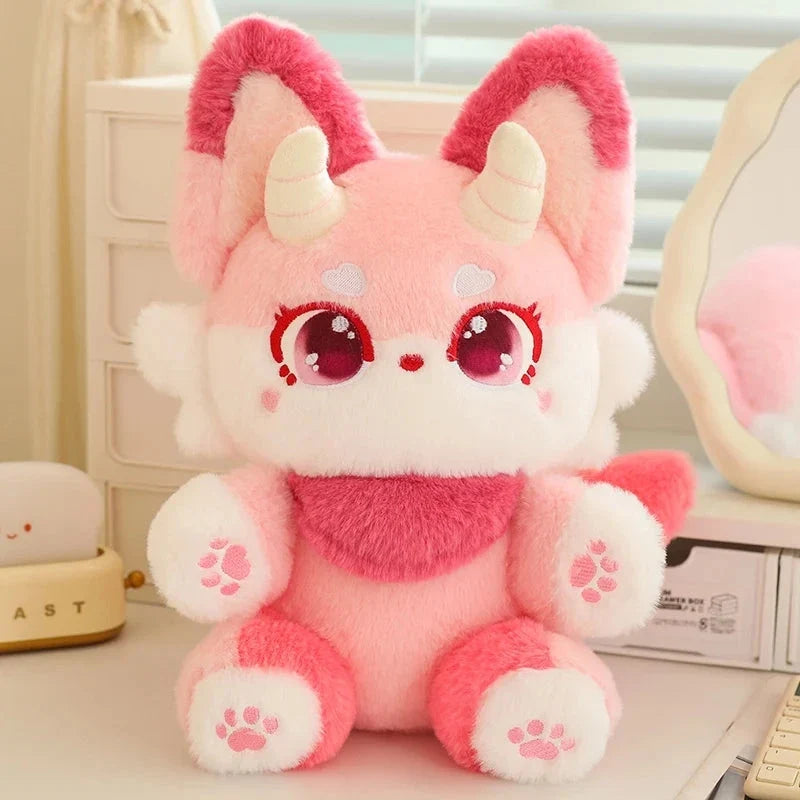 Fluffy Dreamy Horned Fox Plushies — image 11