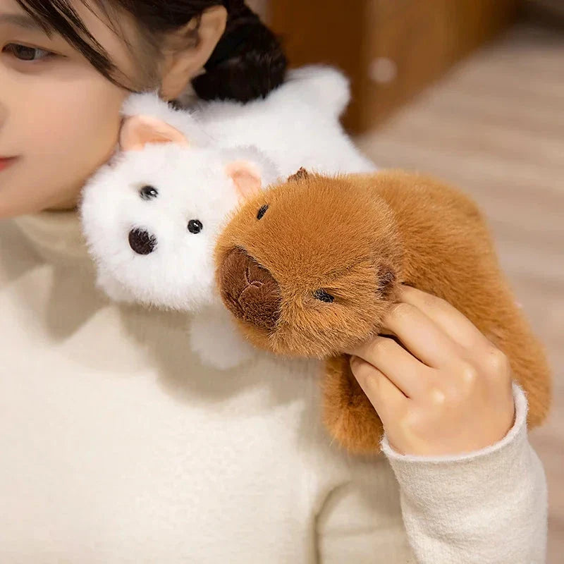 Fluffy Laying Animal Family Plushies — image 15