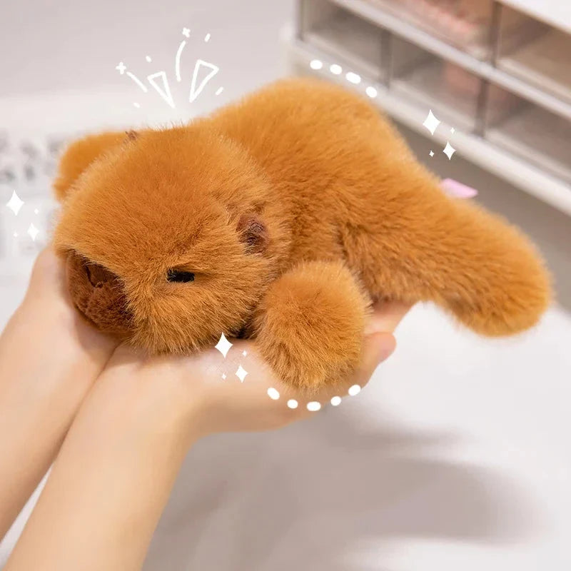 Fluffy Laying Animal Family Plushies — image 10