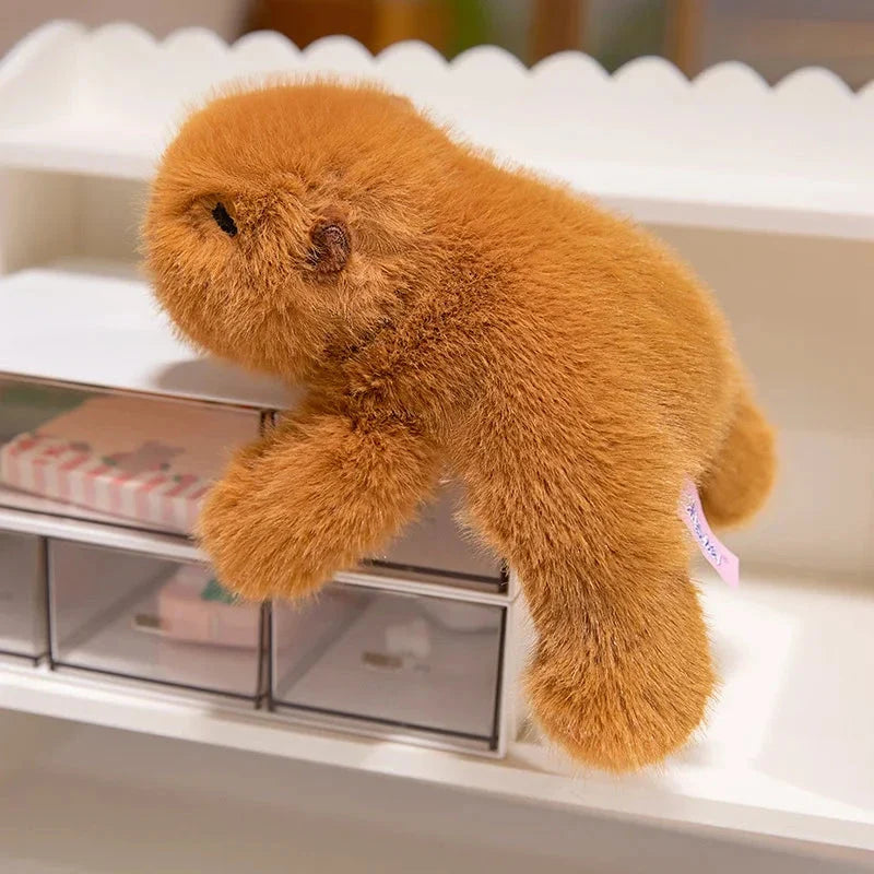 Fluffy Laying Animal Family Plushies — image 11
