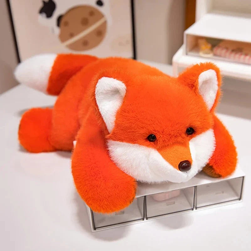 Fluffy Laying Animal Family Plushies — image 17