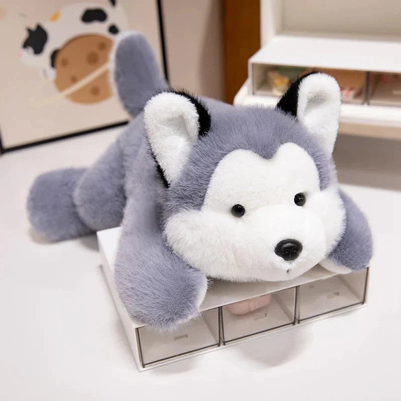 Fluffy Laying Animal Family Plushies — image 19