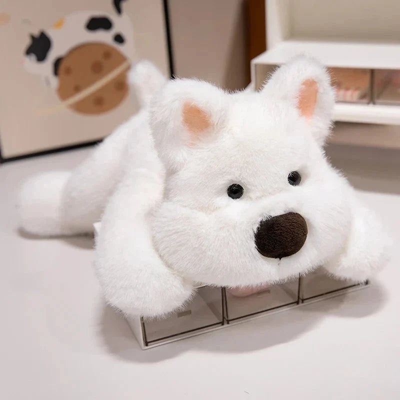 Fluffy Laying Animal Family Plushies — image 1