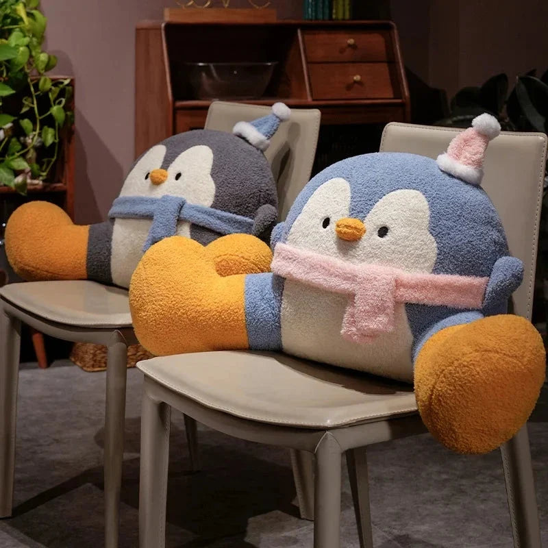 Fluffy Penguin Backrest Cushion Pillow Seat — image 2