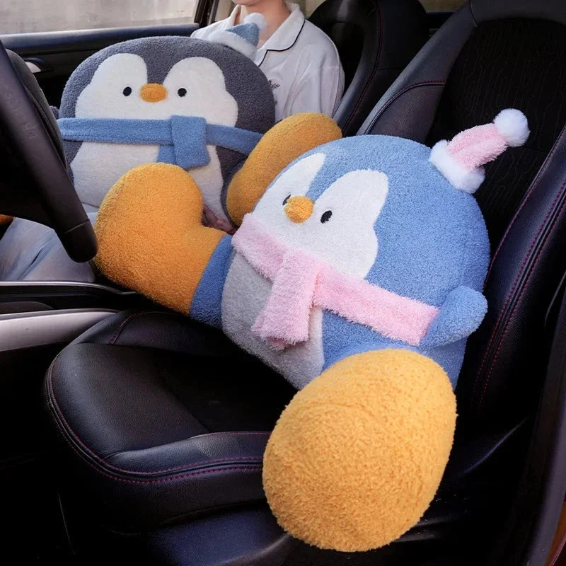 Fluffy Penguin Backrest Cushion Pillow Seat — image 4