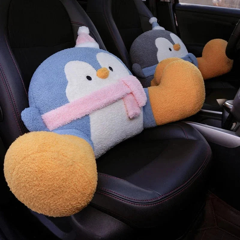 Fluffy Penguin Backrest Cushion Pillow Seat — image 11
