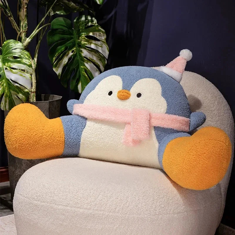 Fluffy Penguin Backrest Cushion Pillow Seat — image 6